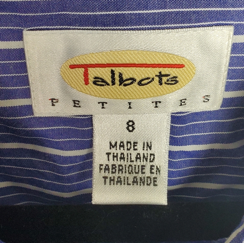 Talbots Striped Button Down - Picture 4 of 5